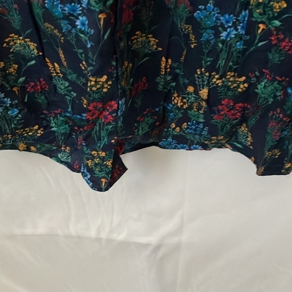 Bar III: slim fit stretch Blue long sleeve button down with floral pattern- L - Picture 7 of 16
